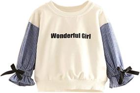 img 4 attached to 🐬 Cute Sequins Dolphin Little Girls' Pullover Sweatshirt from Mud Kingdom