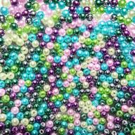 📿 toaob 1000pcs 5mm colorful round abs pearl beads - perfect for diy craft, necklaces, bracelets, and jewelry making logo