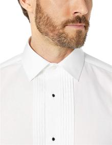 img 1 attached to 👔 Men's Clothing: Amazon Brand Spread Collar Buttoned Bib Front Apparel