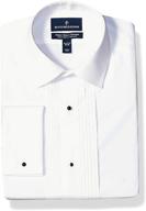 👔 men's clothing: amazon brand spread collar buttoned bib front apparel logo