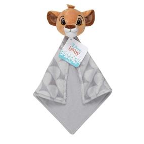 img 1 attached to 🦁 Lambs & Ivy Disney Baby The Lion King Lovey Plush Security Blanket - Gray