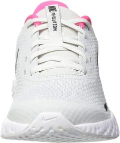 img 3 attached to Nike Revolution Running Shoes for Girls: White Anthracite Regular Fit - Stylish, Comfortable, and Durable