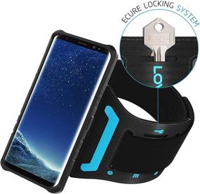 img 3 attached to 📱 LOVPHONE S8 Plus Armband &amp; Armour Case Set - Dual-Function Sport Running Armband + Protective Case with Kickstand for Samsung Galaxy S8 Plus, Soft Elastic Strap with Key Holder