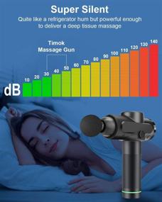 img 1 attached to Professional Deep Tissue Massage Gun - Muscle Massager with 6 Heads, 20 Speeds, Powerful Handheld Percussion Massager for Pain Relief - Quiet Operation, Portable Case Included