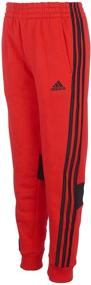 img 3 attached to Adidas Linear Jogger Heather 3 Stripe Boys' Clothing and Active