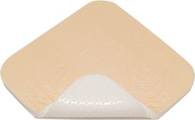 img 3 attached to 🩹 Waterproof Silicone Adhesive Foam Dressing Pads 4"x 4" (10 cm x 10 cm), Highly Absorbent Square Wound Care Dressings - 5 Pack