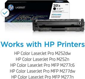 img 3 attached to 🖨️ HP 201X CF400X Toner Cartridge: Black for Color LaserJet Pro M252dw, M277 Series - High Yield