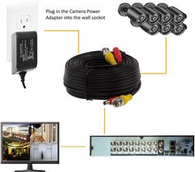 img 2 attached to 🔌 InstallerCCTV 100ft Pre-Made All-in-One BNC Video and Power Cable: Black