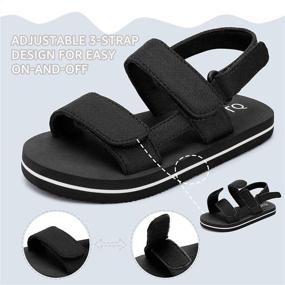 img 3 attached to 👞 STQ Lightweight Toddler Sandals - Little Boys' Shoes and Sandals