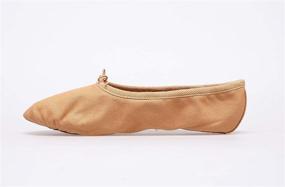 img 2 attached to 🩰 DANSGIRL Canvas Split Sole Ballet Shoes for Women & Kids - Classic Dancing Slippers in Sizes 3.5M to 12M