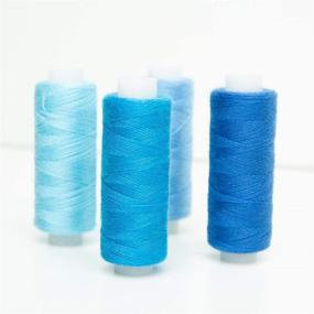 img 2 attached to 🧵 Bilieasy Sewing Thread Set - 30 PCS All Purpose Polyester Thread Kit for Hand or Machine Sewing (30 Colors, 250 Yards Each)