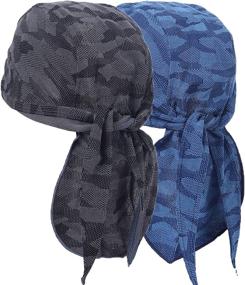 img 4 attached to 🧢 Sweat-Wicking Beanie Skull Cap: FORBUSITE's Dew Rag Doo Rag Du Rag for Men Women