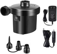 🔌 yagu electric air pump for inflatables - quick-fill ac inflator deflator with 3 nozzles, ac 100v-240v (110v supported) - ideal for blow up pool raft, bed, boat, toy, exercise ball logo