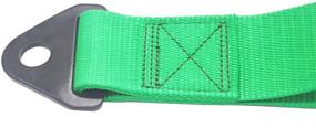 img 1 attached to 🔝 SPOCORO Tow Strap with Embroidered Logo for Front or Rear Bumper Towing Hooks - Green, Pack of 1: High-quality and Reliable