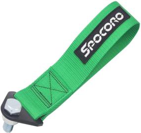 img 4 attached to 🔝 SPOCORO Tow Strap with Embroidered Logo for Front or Rear Bumper Towing Hooks - Green, Pack of 1: High-quality and Reliable