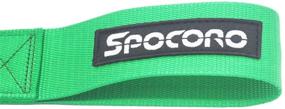 img 2 attached to 🔝 SPOCORO Tow Strap with Embroidered Logo for Front or Rear Bumper Towing Hooks - Green, Pack of 1: High-quality and Reliable