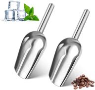 🥄 multipurpose stainless steel ice scoop set for freezer, candy, flour, ice cream, popcorn - aieve (sliver) logo