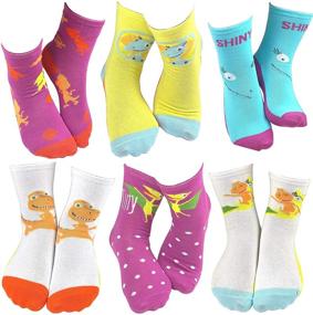 img 4 attached to 🦕 PBS Kids Dinosaur Train Socks - Fun, Colorful & Silly Dinosaur Theme - 6 Pairs