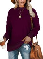 👚 geifa oversized crewneck sweatshirts: stylish long sleeve tunic tops for women, perfect with leggings! logo