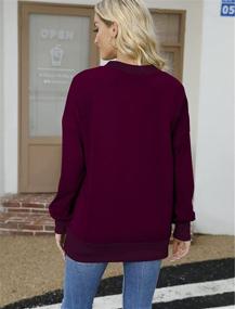 img 2 attached to 👚 Geifa Oversized Crewneck Sweatshirts: Stylish Long Sleeve Tunic Tops for Women, Perfect with Leggings!