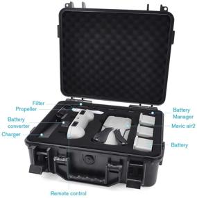 img 2 attached to 📷 TOMAT Waterproof Hard Case for DJI Mavic Air 2S / Air 2 Fly More Combo Accessories (ABS Box)