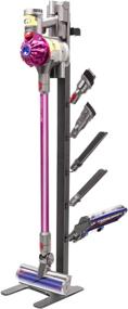 img 3 attached to Stable Metal Storage Bracket Stand Holder for Dyson Handheld Cleaner - Compatible with V11 Animal, V10 Absolute, V8 Energy, V7, and V6 Cordless Stick Vacuum Cleaners - Includes Charger Holder - Black