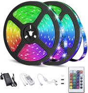 32.8ft azimom led strip lights, waterproof wifi smart color changing led strips, compatible with alexa/google/iso, smd 5050 led rope light for bedroom, home, and kitchen - app & remote controlled tape light логотип