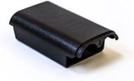 black xbox 360 controller battery pack cover - classic style logo