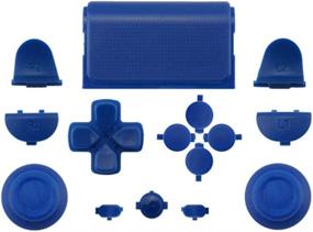 img 1 attached to Enhanced Control Mod Kit Set with Full Buttons, Triggers, and Dual Springs for Playstation 4 PS4 Controller DualShock 4 (Blue)