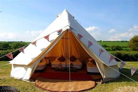 img 2 attached to Optimal Outdoor Bell Tents: Cozy Cotton Canvas Camping Gear