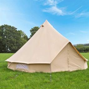 img 3 attached to Optimal Outdoor Bell Tents: Cozy Cotton Canvas Camping Gear