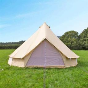 img 4 attached to Optimal Outdoor Bell Tents: Cozy Cotton Canvas Camping Gear