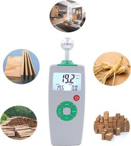 img 1 attached to 📊 Digital Wood Moisture Meter CD-200: Water Leak Detector with Backlit LCD, Ball Probe for Measuring Building Materials, Firewood, Walls, Paper, and Floors