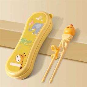 img 3 attached to 🥢 Goryeo Baby Training Chopsticks: Safe, Practical, and Portable for Kids - Unveiling Harmless Materials and Innovative Anti-dislocation Buckle Design - Comes with a Convenient Yellow Box!