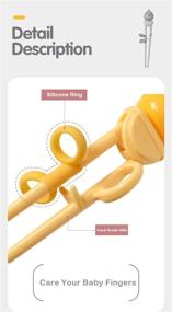 img 2 attached to 🥢 Goryeo Baby Training Chopsticks: Safe, Practical, and Portable for Kids - Unveiling Harmless Materials and Innovative Anti-dislocation Buckle Design - Comes with a Convenient Yellow Box!