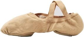 img 4 attached to 🩰 Ultimate Comfort and Flexibility: Bloch Dance Men's Synchrony Split Sole Stretch Canvas Ballet Slipper/Shoe