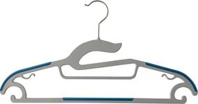 img 2 attached to 👕 30 Pack Jeronic P3500M Non-Slip Plastic Hangers - Lightweight & Durable for Clothes - Pants, Dress, Jacket, Underwear, Shirt - 5 Mixed Color 01