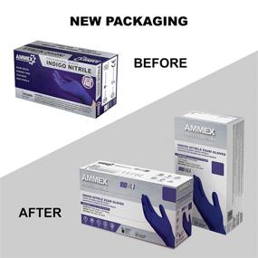 img 3 attached to 🧤 AMMEX Indigo Nitrile Exam Gloves: 3 Mil, Latex Free, Powder Free, Textured, Disposable, Non-Sterile, Food Safe - Top Choice for Hygienic and Safe Protection