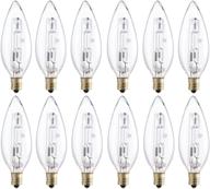 💡 philips 419200 60w halogen b11 blunt tip candelabra base dimmable light bulb, soft white, 12 pack logo