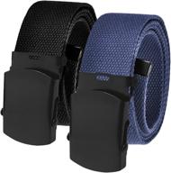versatile and stylish belt slider buckle: enjoy adjustable comfort in x-large size men's accessories logo