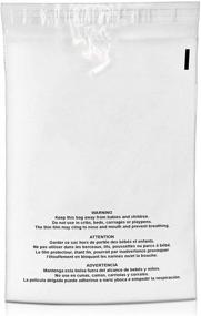 img 4 attached to 📦 Clear Plastic Suffocation Warning Bags by Shop4Mailers