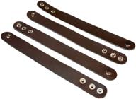 theawristocrat blank brown leather bracelets diy craft wristbands | personalize & customize (4-pack) logo