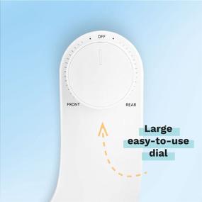 img 2 attached to Omigo Element Ambient Temperature Bidet Attachment with Modern Thin Design, Enhanced Rear and Front Self-Cleaning Nozzles, and Adjustable Pressure Control Dial - No Electricity Required