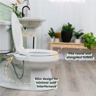 omigo element ambient temperature bidet attachment with modern thin design, enhanced rear and front self-cleaning nozzles, and adjustable pressure control dial - no electricity required logo