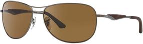 img 3 attached to 🕶️ Ray Ban RB3519 Polarized Sunglasses in Gunmetal: Unmatched style and ultimate glare protection