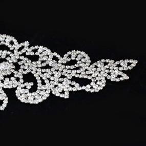 img 1 attached to 💎 Dazzling Crystal Rhinestone Applique for Fashionable Belt Sewing