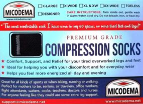 img 1 attached to 🧦 Ultimate Relief: Compression Socks for Full Calves – Size Large