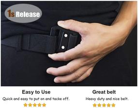 img 3 attached to WYuZe Tactical Military Elastic Stretch Men's Accessories