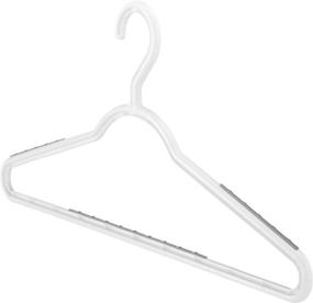 img 3 attached to Set of 10 Slim 👕 Paloma Gray Sure-Grip Hangers by Whitmor