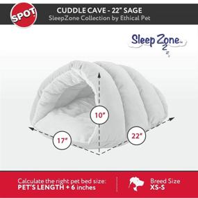 img 3 attached to 🐾 SPOT Ethical Pets Sleep Zone Cuddle Cave - Pet Bed for Cats and Small Dogs - Attractive, Durable, Comfortable, Washable